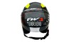 CAPACETE ABERTO FW3 X OPEN UP 43 C/ÓCULOS PRETO/AMARELO/AZUL